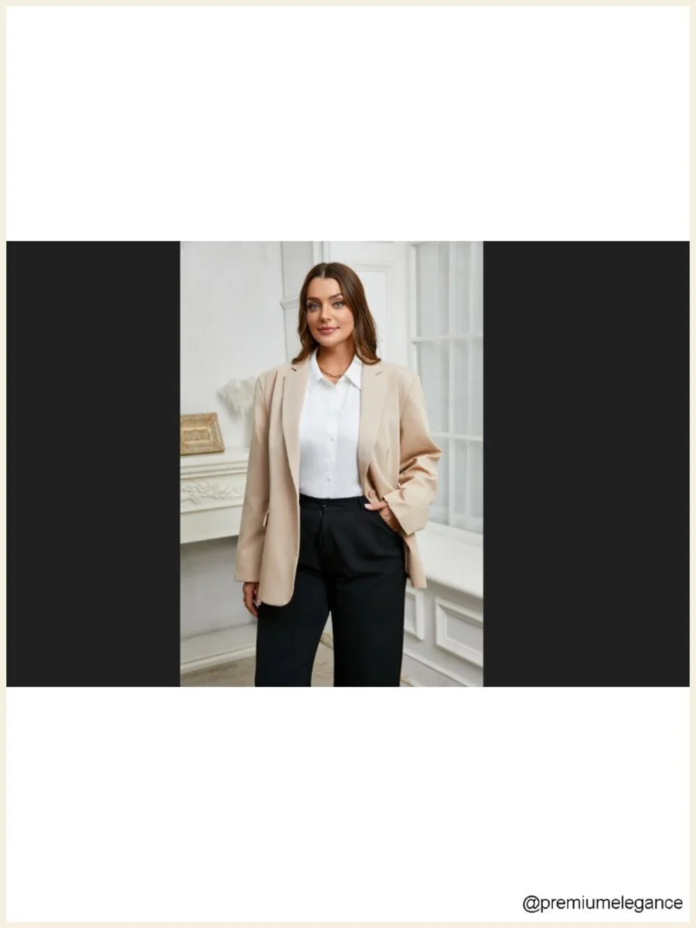 Plus Size Womens Blazer Long Sleeve Work Office Suit Jacket Open Front Pockets